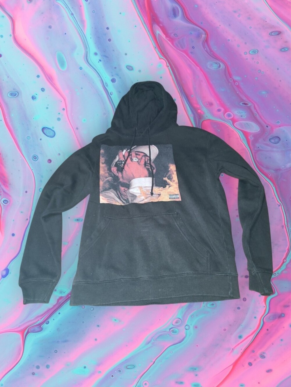 Rare Post Malone August 26th mix tape CD hoodie men's small/md